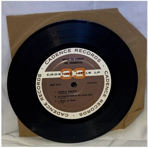 The Chordettes Never On Sunday (7 Vinyl, 1962) Cadence CLLP 33-5 VG+ - Picture 3 of 6